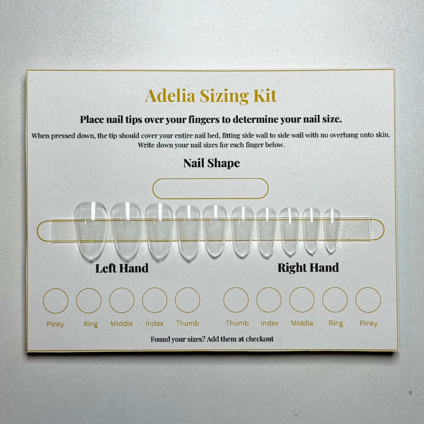 Adelia Sizing Kit